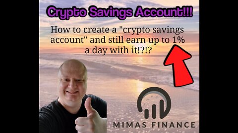 How To Create a CRYPTO SAVINGS ACCOUNT And Still Earn Up To 1% A Day!!!