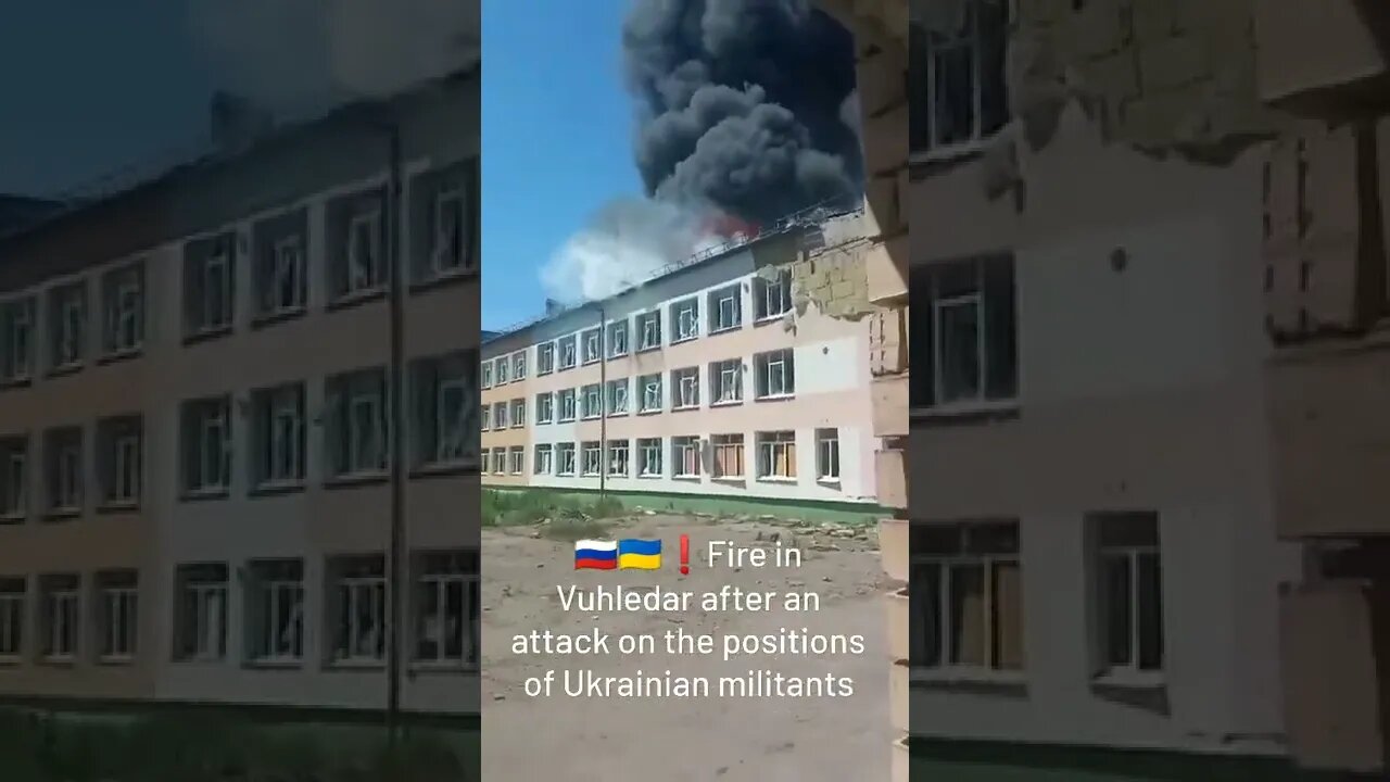 🇷🇺🇺🇦❗Fire In Vuhledar After An Attack On The Positions Of Ukrainian Militants