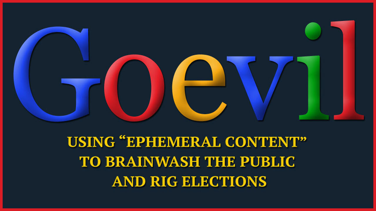 Goevil Is Using “Ephemeral Content” To Brainwash The Public And Rig Elections.!