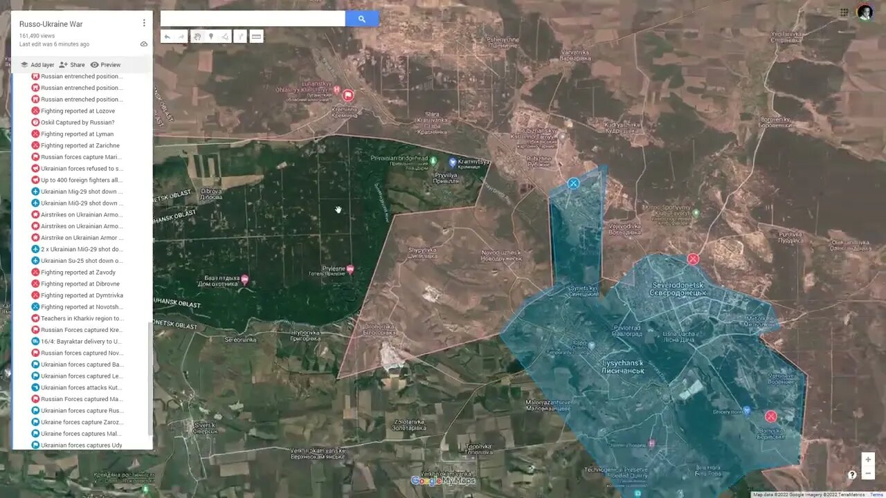 [ Luhansk Front ] Russian Forces captured Kreminna