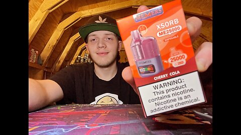 Reviewing Memers XSORB 25k Cherry Cola vape!(Best disposable this year!!)