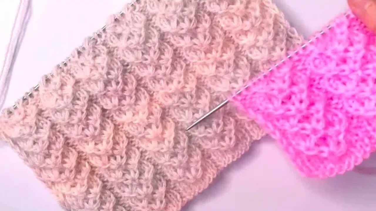 🧶PERFECT 💯👌very easy knitting baby blanket model