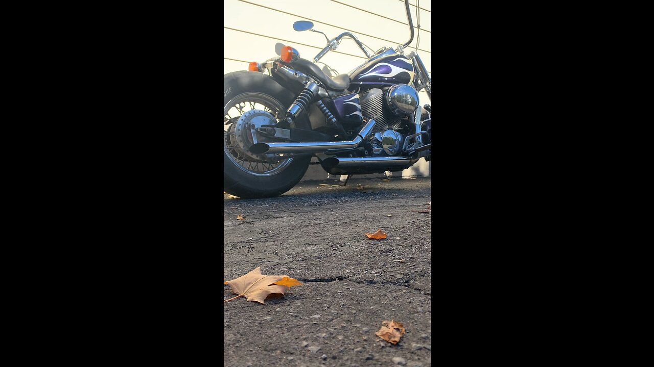 Honda shadow 750cc Bobber Cold Start