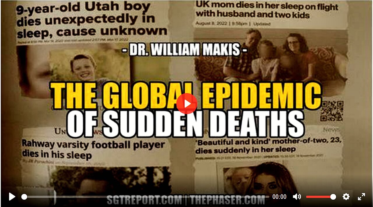 SGT REPORT - VAXXED: THE GLOBAL EPIDEMIC OF SUDDEN DEATHS -- Dr. William Makis