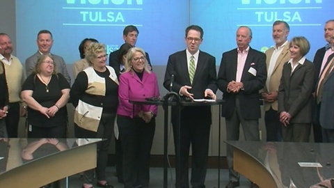 Tulsa mayor G.T. Bynum and City Council announce Vision Tulsa projects, schedule, timeline