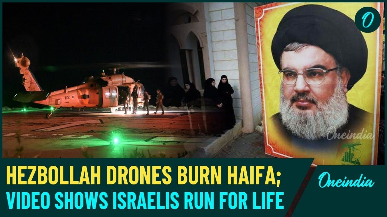 Hezbollah Fear Grips Haifa: Video Shows Israelis Run for Life as Sirens Warn of Bombings