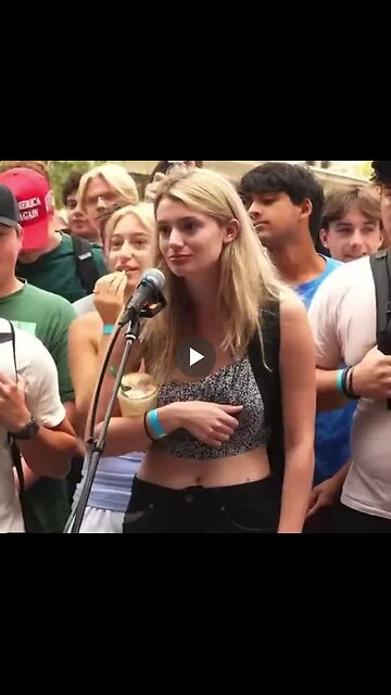 Kind of cool how a girl just flashed herself at Charlie Kirk because she was so enamored...