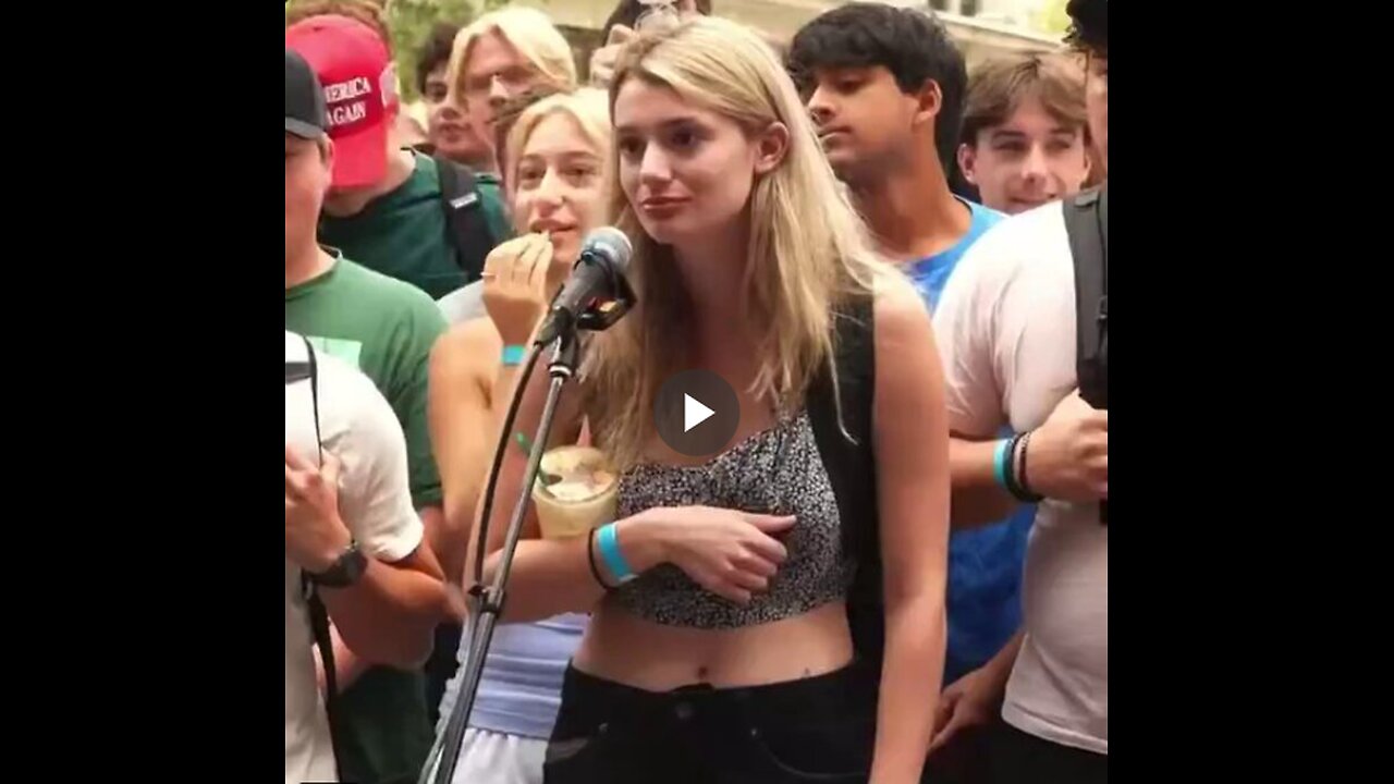 Kind of cool how a girl just flashed herself at Charlie Kirk because she was so enamored...