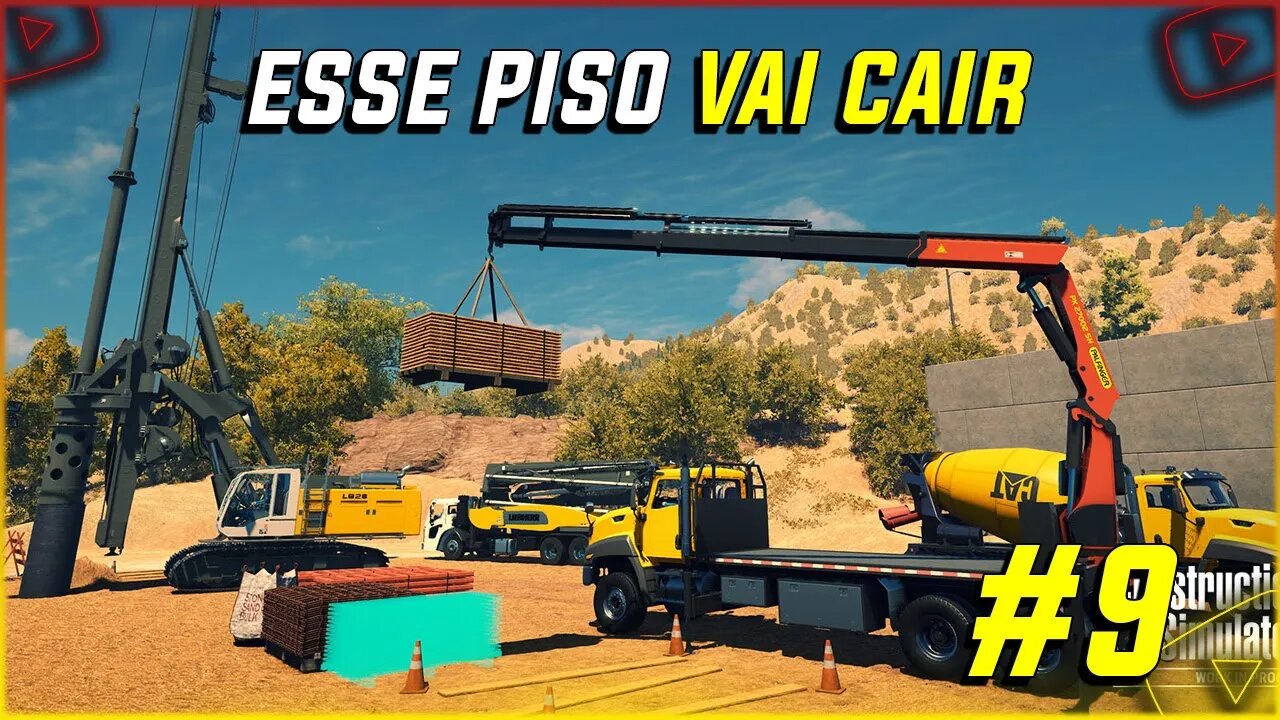 Construction Simulator #9 Colocando O primeiro Conteiner 2 Piso CONSTRUCTION SIIMULATOR 2022