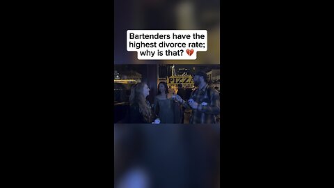 Why do bartenders have the highest divorce rate? 🤔💔 #theosidelocos #osideadventures #gaslampquarter