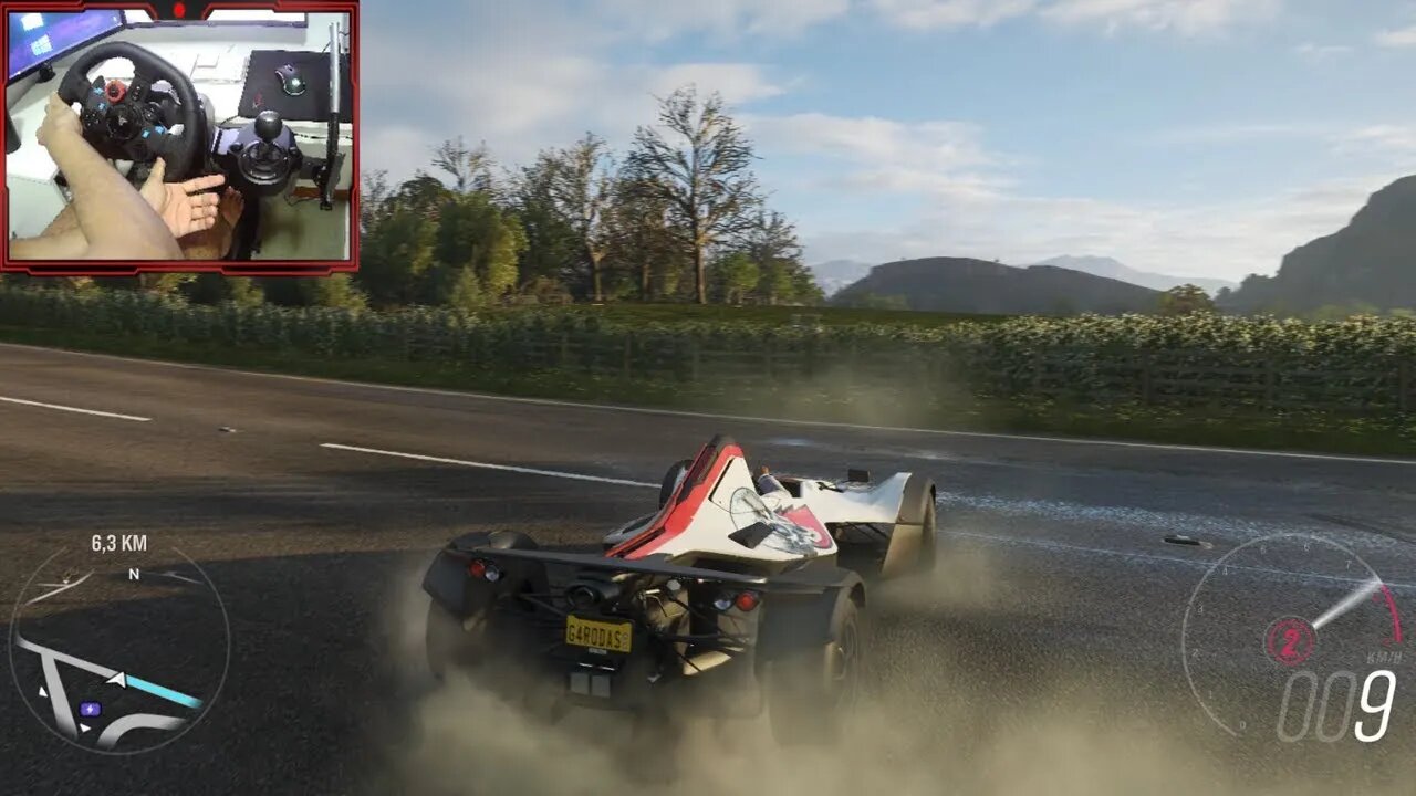 Supercar BAC MONO Forza Horizon 4 Logitech g29 gameplay