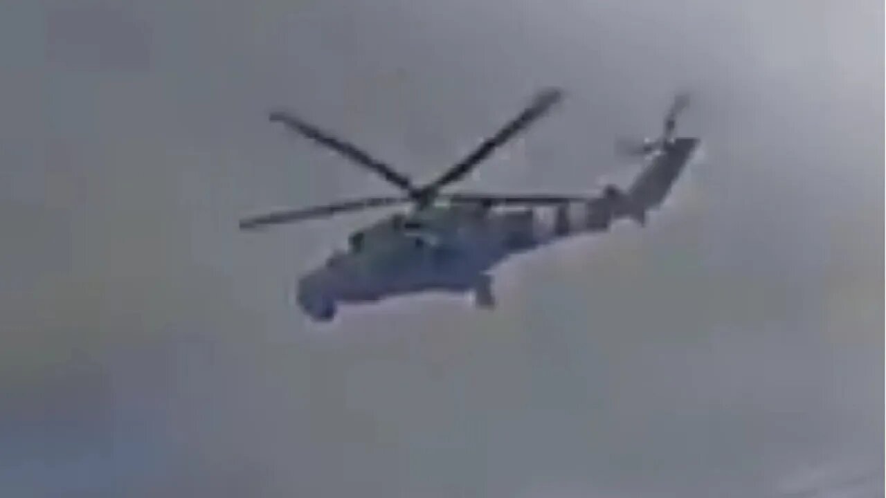 🔴 Russian War In Ukraine - Ukrainian MI-24 Hind Helicopter Unleashes Rocket Strike On Russian Troops