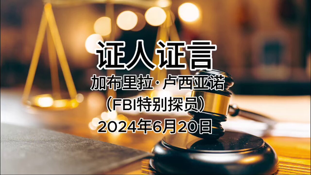 证人证言 EP49｜郭文贵先生庭审检方第26位证人加布里拉·卢西亚诺，FBI特别探员｜第一部分｜AI音频笔录中文朗读 #证人证言 MILESTRIAL #中共头号敌人 灭共者 郭文贵 MilesGuo NFSC 新中国联邦