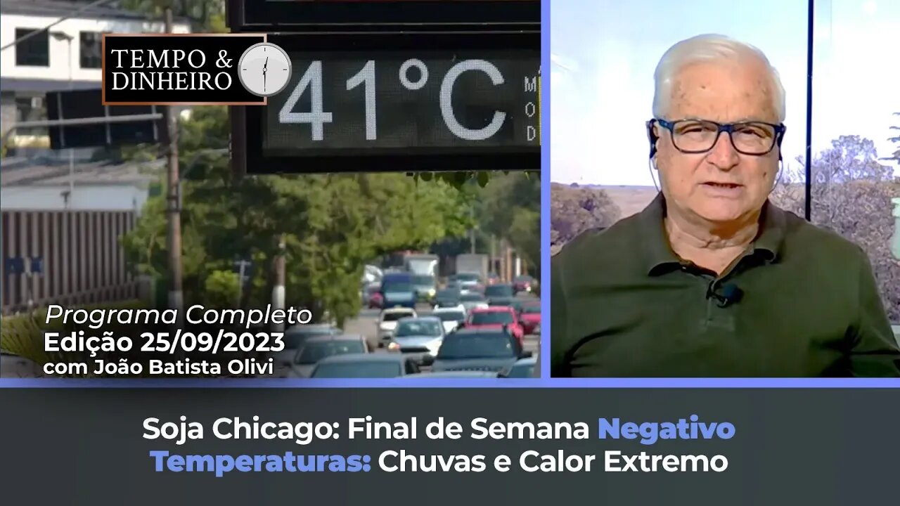 Soja Chicago: Final de semana negativo. Temperaturas: Chuvas e calor extremos