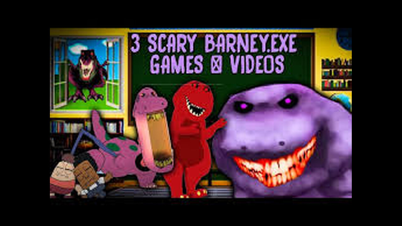 Barney.EXE Scary Videos & Games! SCARY BARNEYVIDEOS Creepypasta cc by realistic gaming