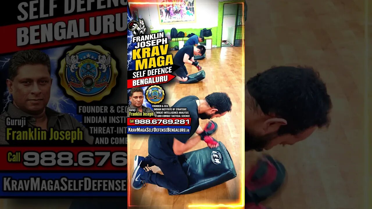 Self Defense (Bangalore) Krav Maga Franklin Joseph for all Men, Women, Teen & Kids #KravMaga #Shorts