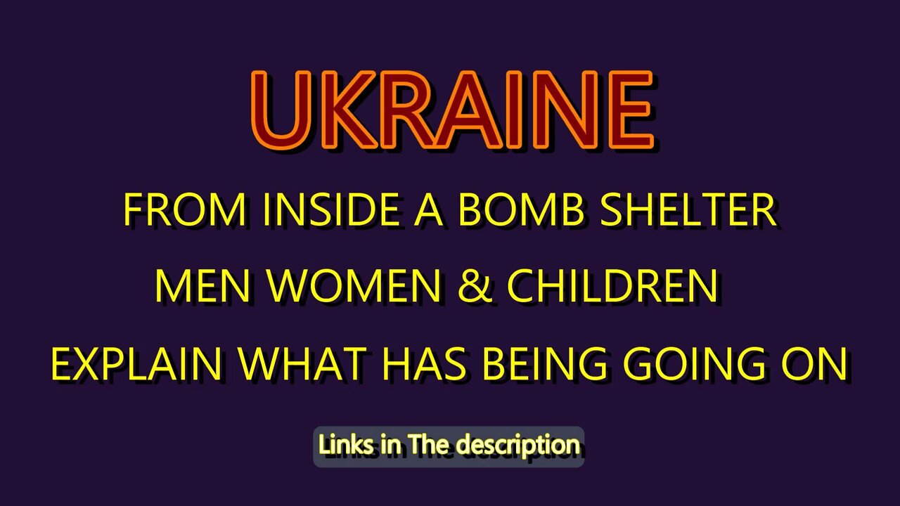 MEN WOMEN & CHILDREN INSIDE A BOMB SHELTER IN MARIUPOL (UKRAINE) 15th April 2022