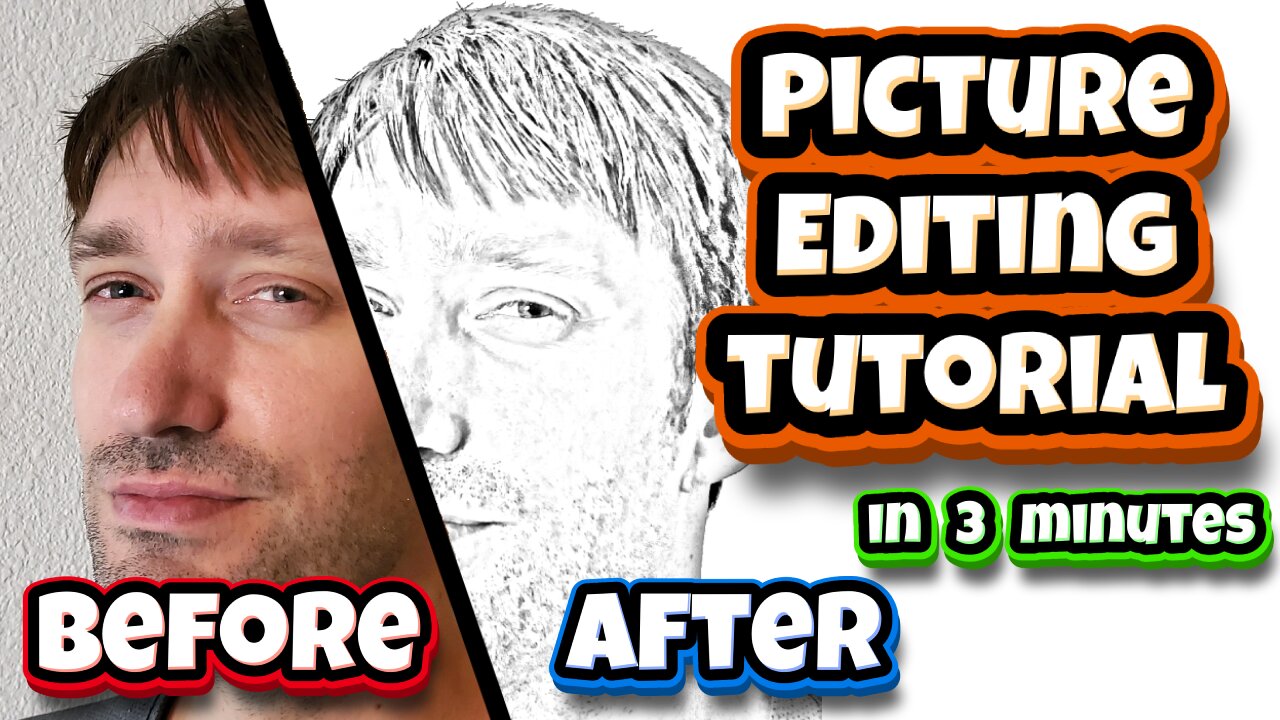 Picture Editing Tutorial Pencil Drawn Look