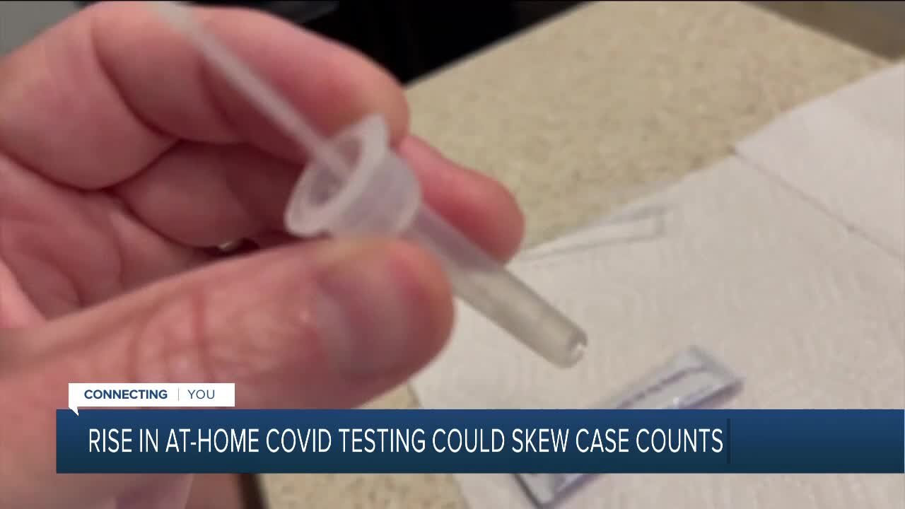 Rise in at-home COVID-19 testing may be skewing case counts