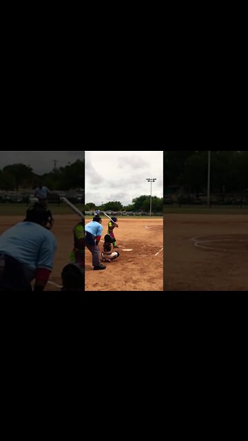 Umpire Dodges Ball !!! #shorts #short #softball