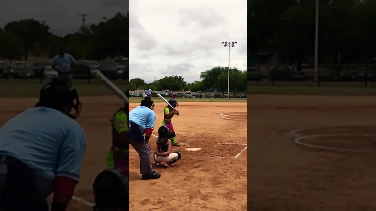 Umpire Dodges Ball !!! #shorts #short #softball