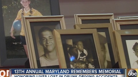 Maryland holds ceremony to remember drunk driving victims