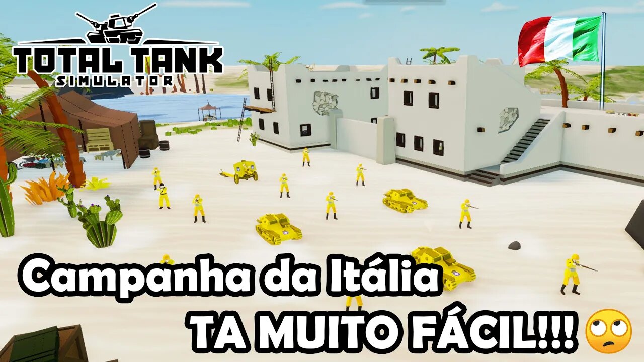 Finalizando o primeiro ato da Italia (Hard) - Total Tank Simulator - Gameplay PT-BR