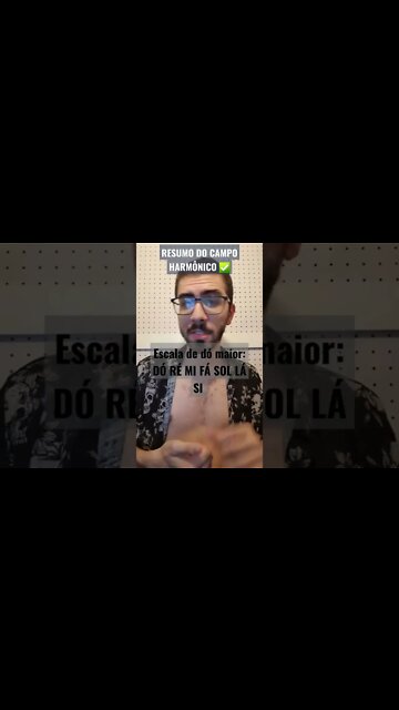 #Shorts Pega essa resumão do campo harmônico... 😉