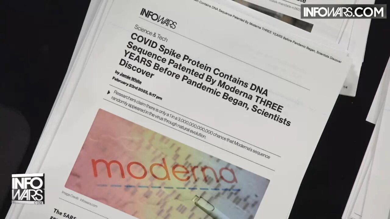 VIDEO Moderna CEO Confesses to Patenting Covid-19 Spike Protein in 2016