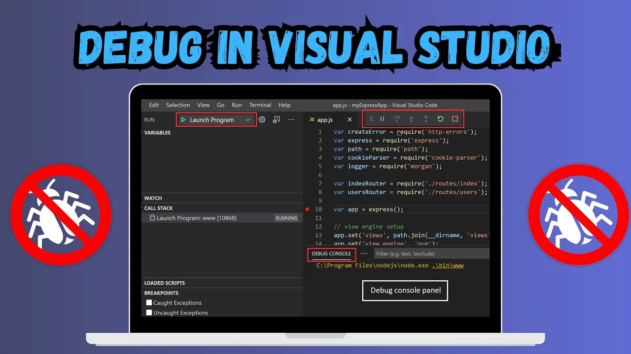 How to Deug in Visual Studio Code