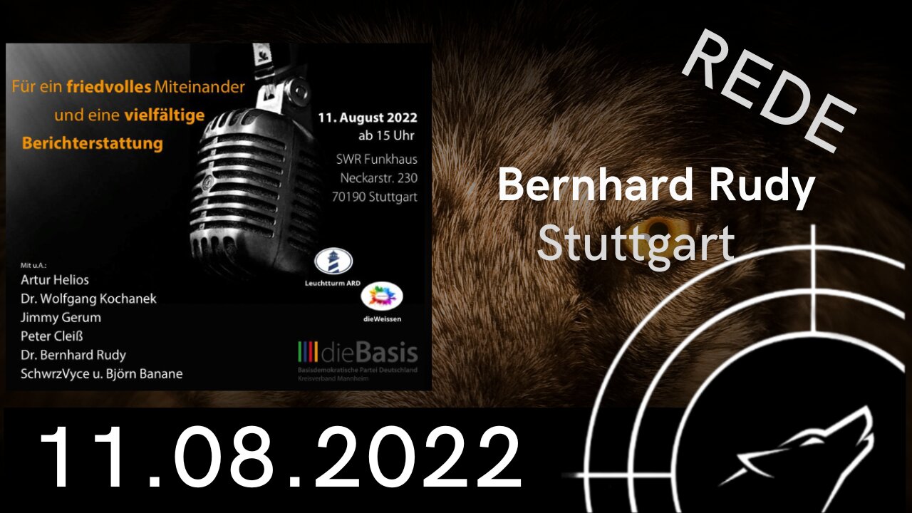 Stuttgart I Rede von Bernhard Rudy am 11.08.2022