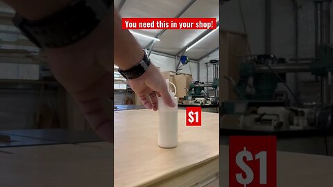 Shop hack you need to know! $1 condiment bottles FTW #woodworking #shorts #viral