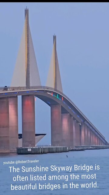 The Sunshine Skyway Bridge is often listed among the most beautiful bridges