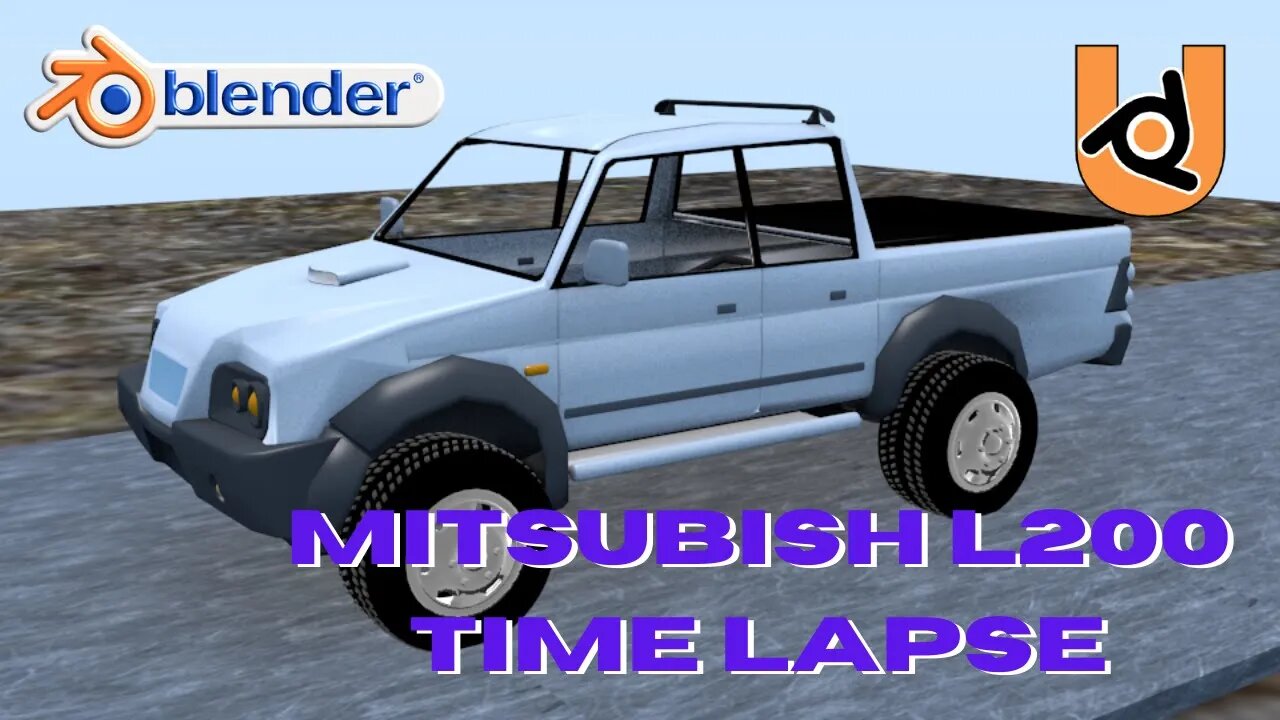 UPBGE - Mitsubishi L200 Time Lapse