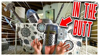 Mordhau's Real Spear Vs. Fake Maul Challenge...