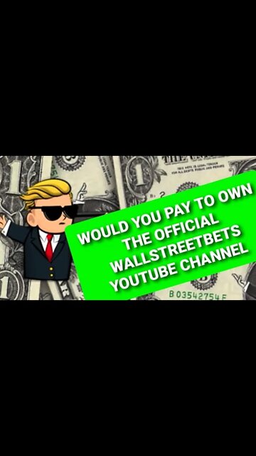 WALLSTREETBETS YOUTUBE CHANNEL NFT FOR SALE ????WOULD U BUY IT?