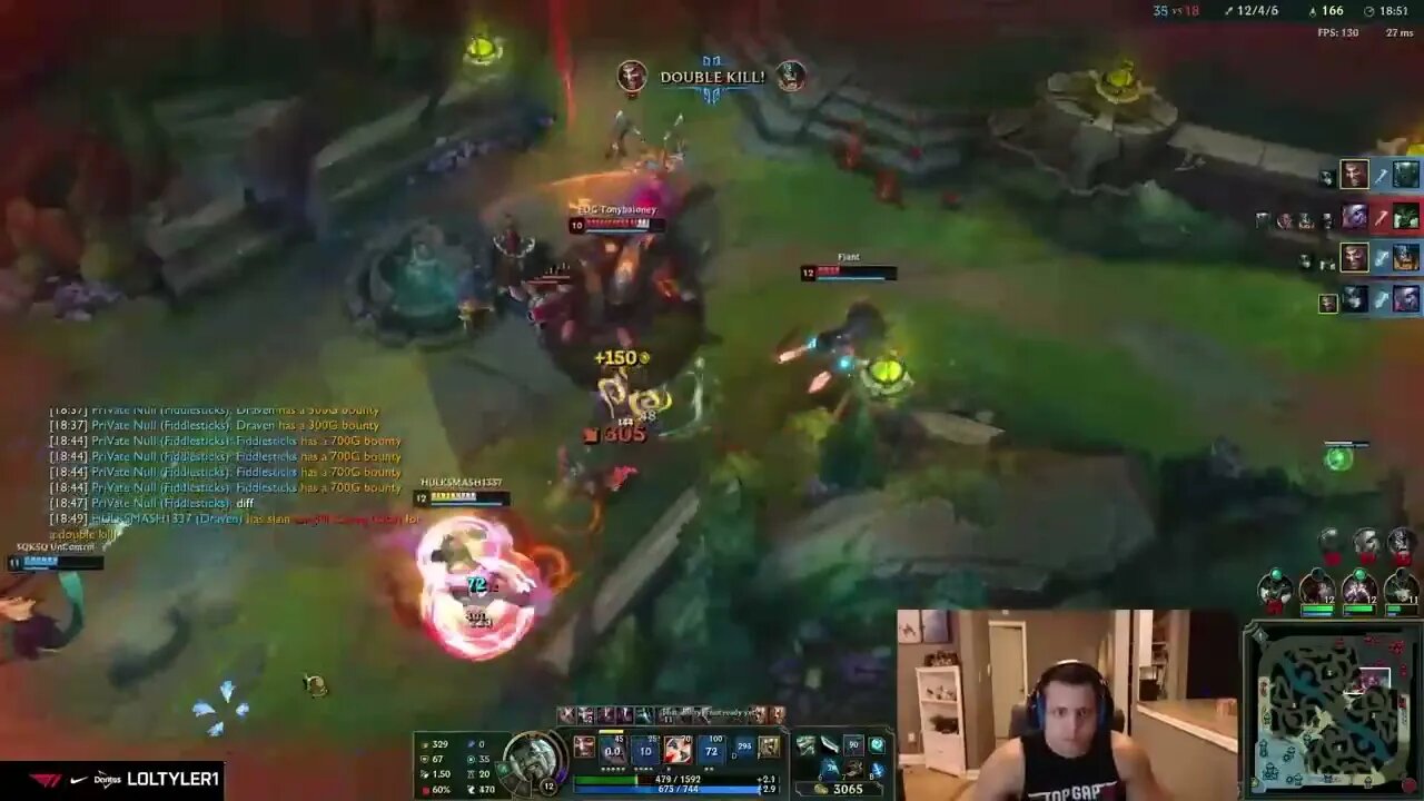 That's big T bitch - Tyler1 is Draven number 1