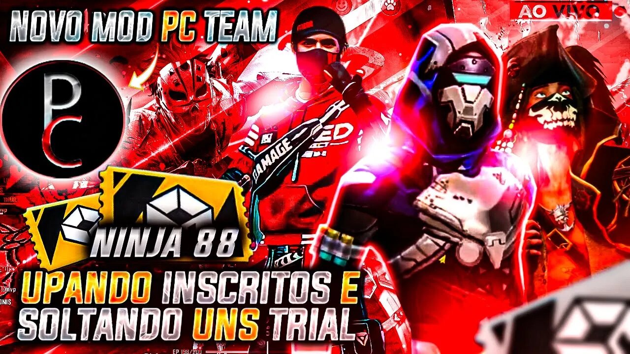 VOU LIBERAR PC TEAM 🔥 10 LOGIN TEST DE 1 DIA TRIAL 🔥 UPANDO CS HACKEADA 🔥 LIVE ON 🔥