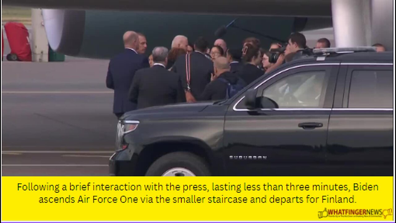 Following a brief interaction with the press, lasting less than three minutes