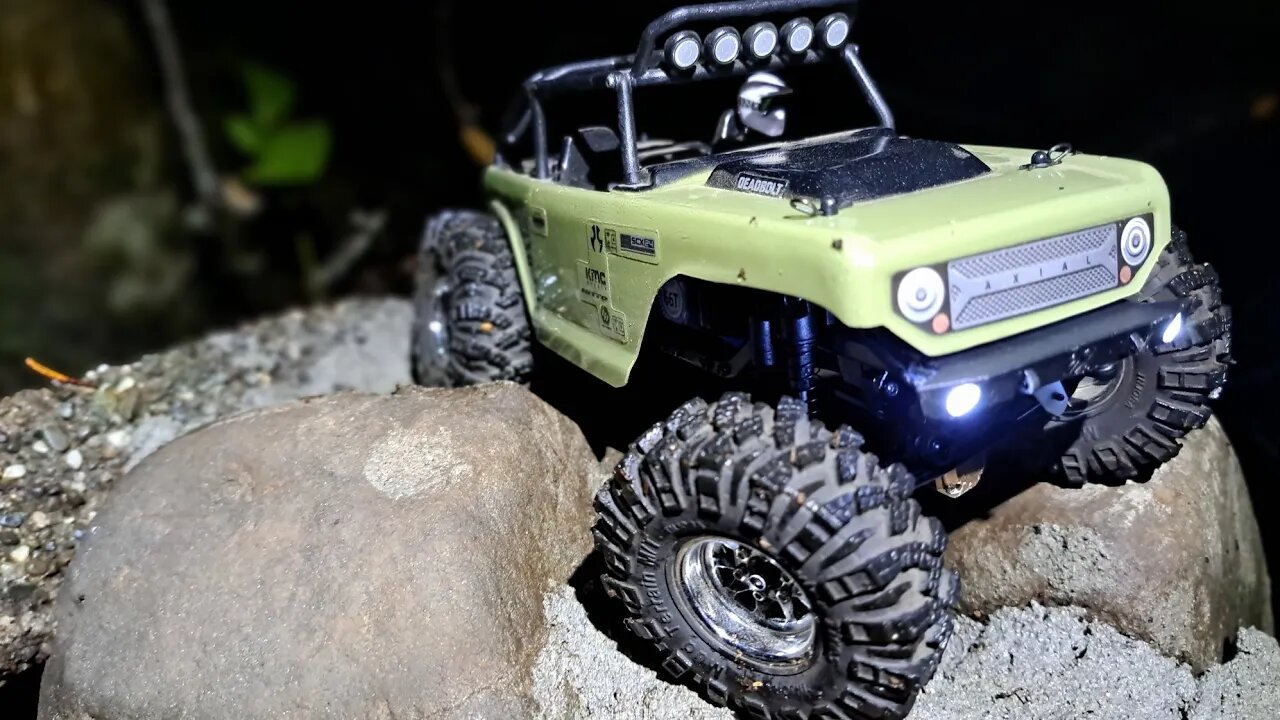 scx24 spare parts build🌙 night run!