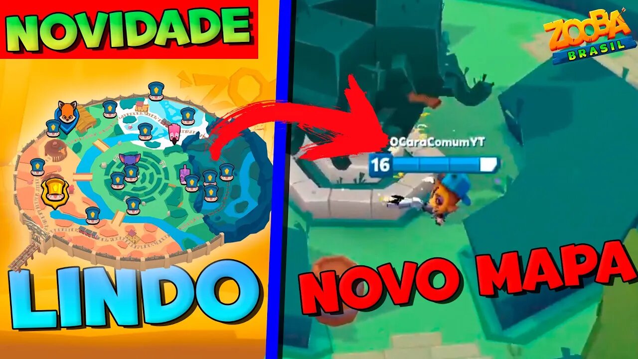 NOVIDADE! FINALMENTE NOVO MAPA CHEGOU! ZOOBA JOGUEI NELE
