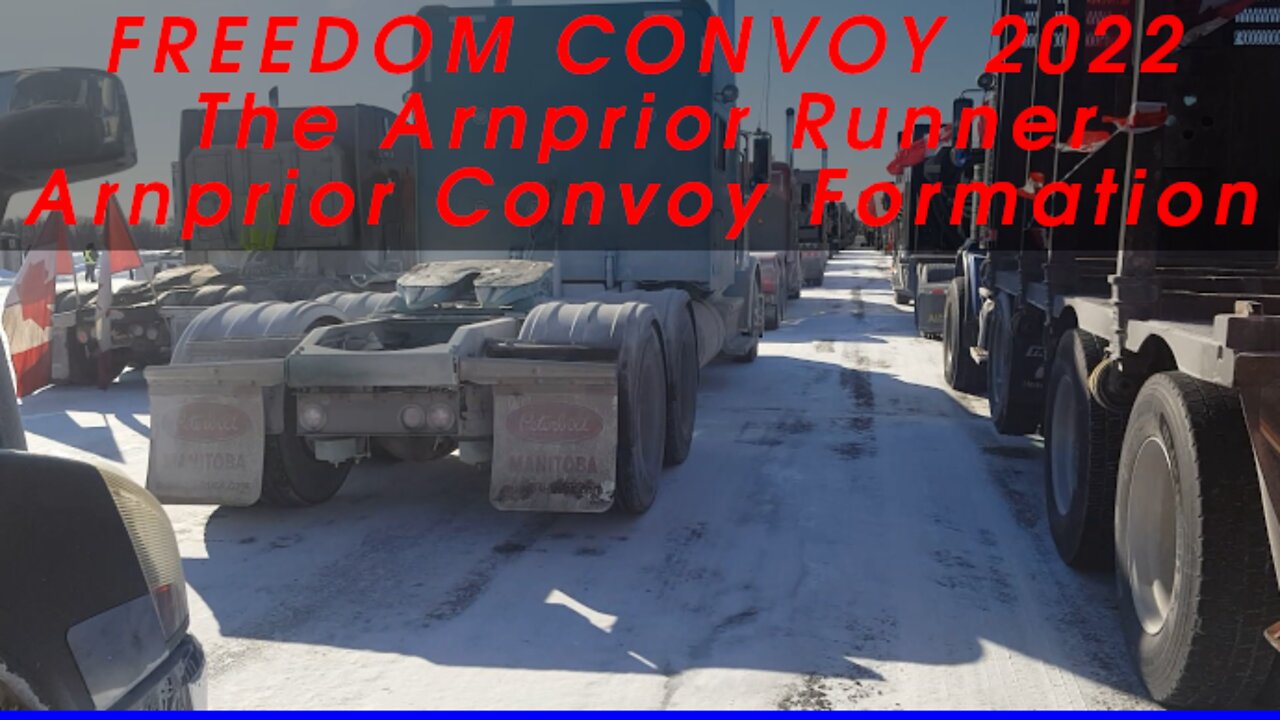 Canada Freedom Convoy 2022 - Convoy Formation Lines - Arnprior Airstrip - The Arnprior Runner