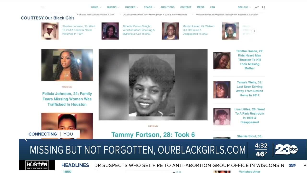 Our Black Girls website seeks to raise awareness of missing Black girls, women