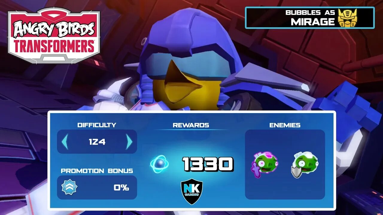 Angry Birds Transformers - Spark Run Series - Level 124 - Featuring Mirage