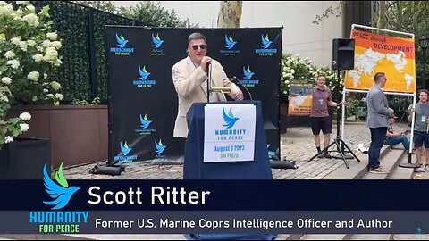 Scott Ritter: Humanity For Peace Rally - Nuclear Weapons, Russia & Ukraine