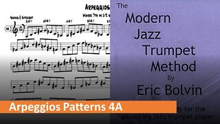 The Modern Jazz Trumpet Method - [Arpeggios Patterns] 4a (Major 7th in 1/2 Steps)