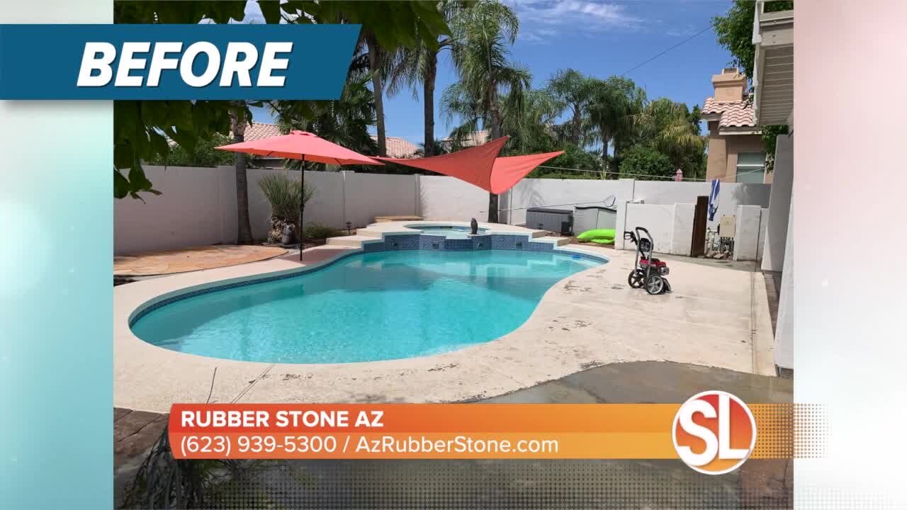Cover your outdoor ugly concrete with Rubber Stone AZ