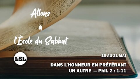 Dans l'honneur en préférant un autre | Allons à l'École du Sabbat - Leçon 6 Q2 2022