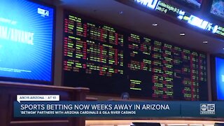 Sports betting now weeks away in Arizona