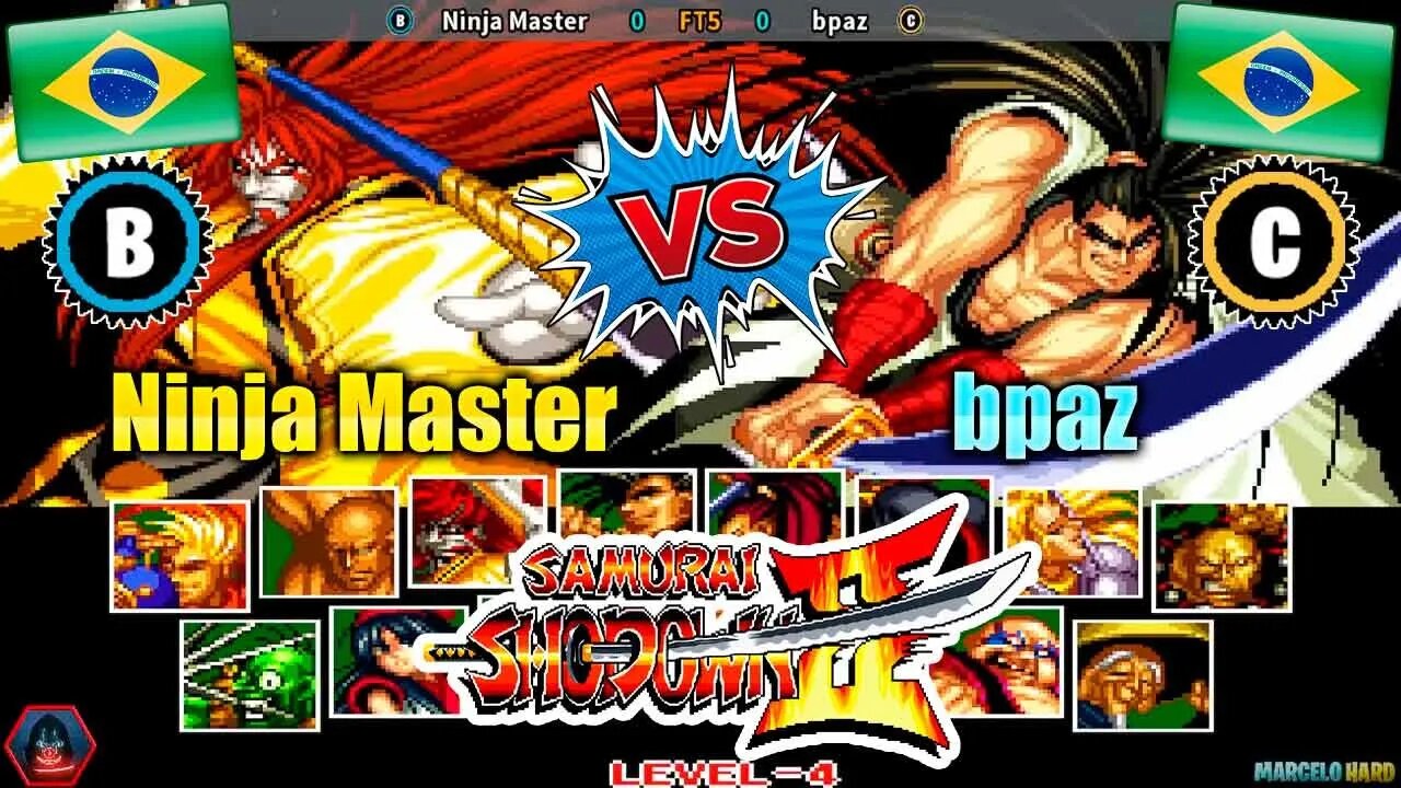 Samurai Shodown II (Ninja Master Vs. bpaz) [Brazil Vs. Brazil]